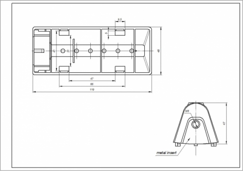 Ребро барабана L=120mm для стиральных машин Samsung DC97-02051D